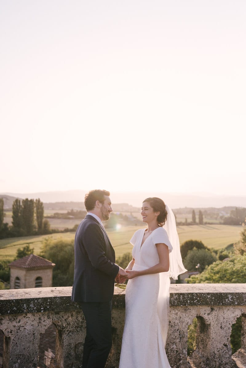 mariage lumineux Château Montalieu