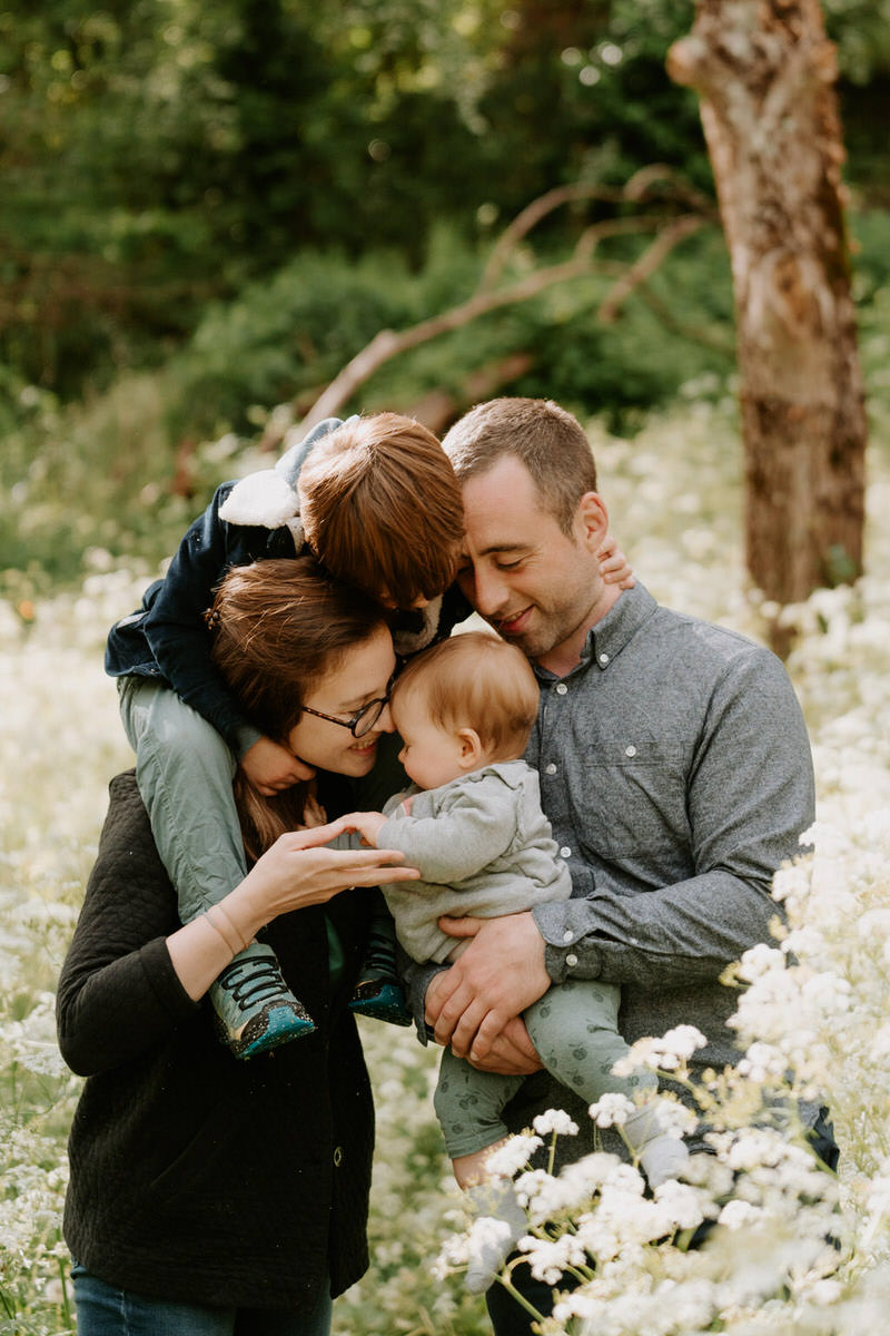 photo famille champs de fleurs grenoble