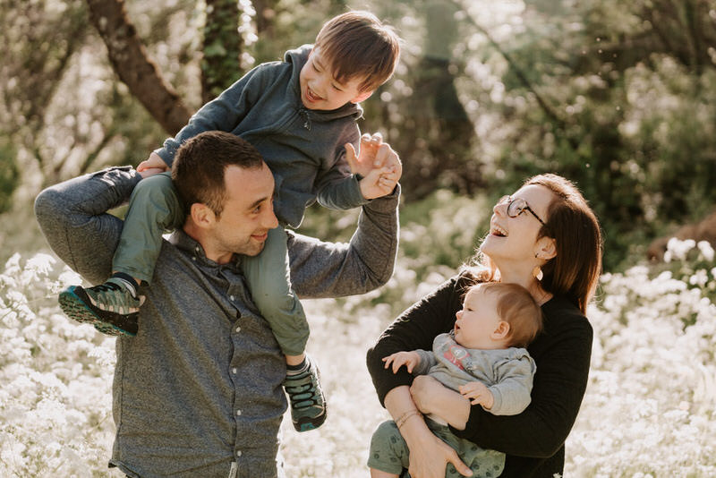 photo famille champs de fleurs grenoble