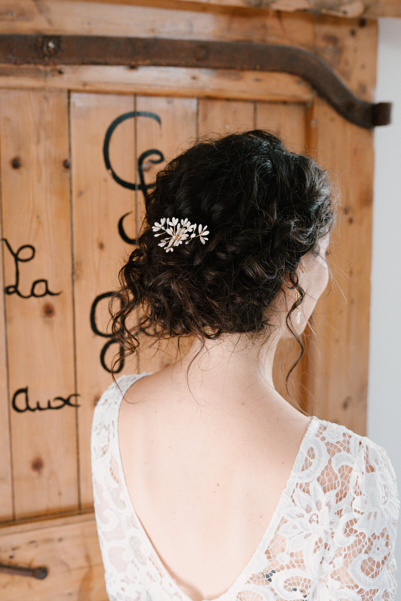 préparatifs mariée grange aux fées