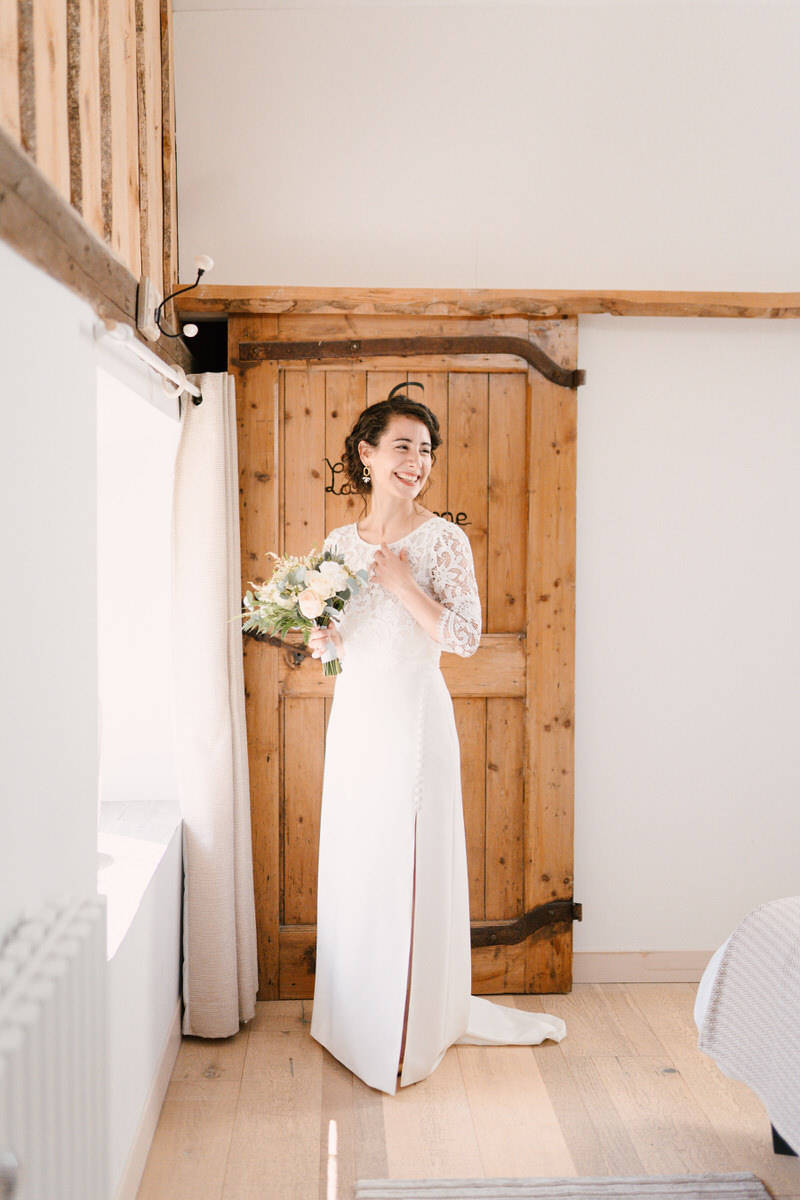 préparatifs mariée grange aux fées