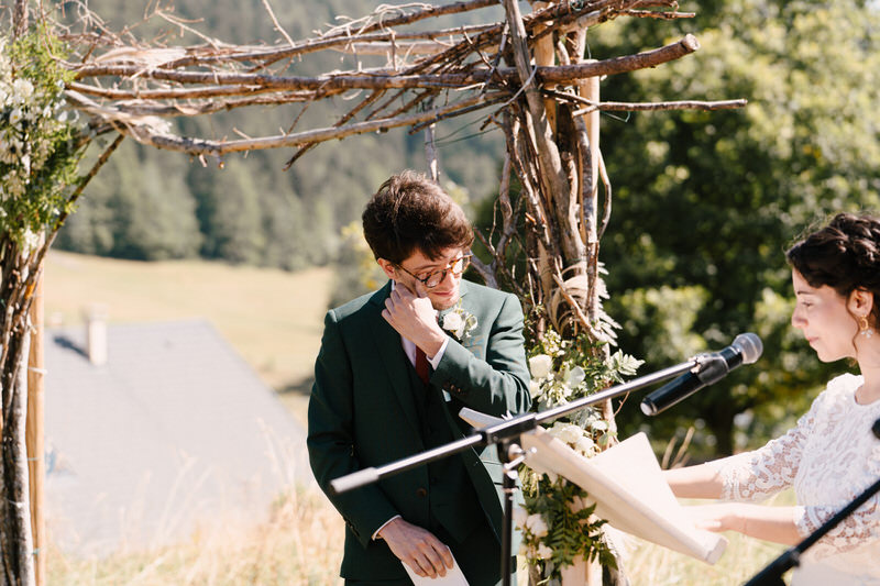 mariage cérémonie laïque grange aux fées vœux mariées