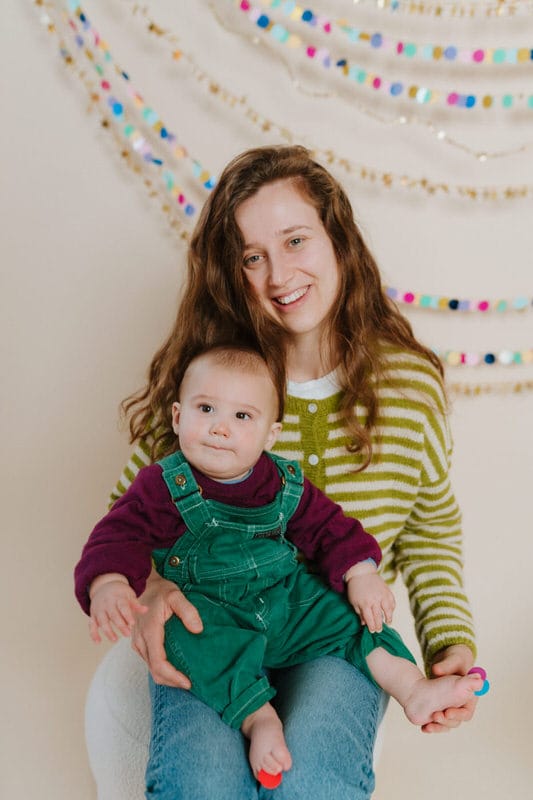 séance photo maman bébé famille à grenoble en studio